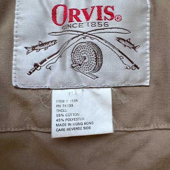 Orvis Fly Fishing Vest Vintage Zip and Snap Closure Multiple Pockets Men Medium - Picture 9 of 11